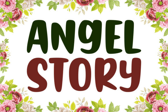 Angel Story Font: A Soft Display Typeface for Editorial Design