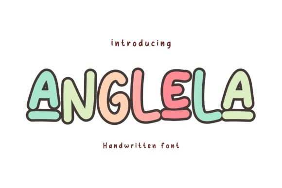 Anglela Font: A Handwritten Typeface for Editorial Design