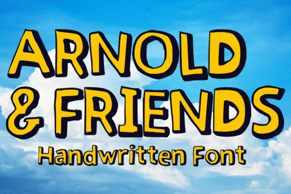 Arnold Friends Font: Retro 3D Type for Campaigns