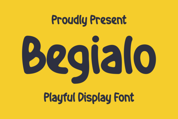 Begialo Font: Playful Display Typography for Editorial Design