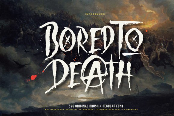 Bored to Death Font: Gritty Display Type for Web Design