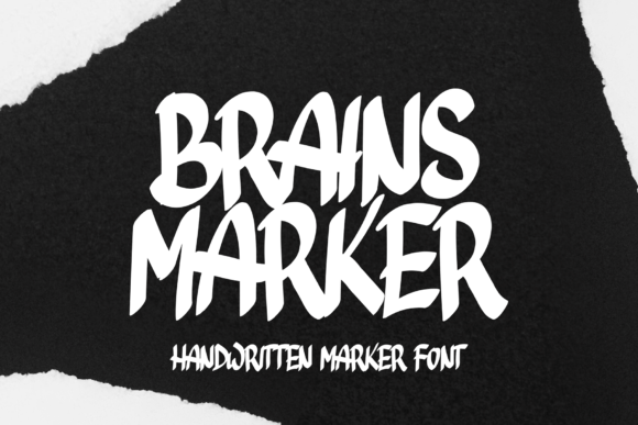 Brains Marker Font: Boosting Campaign Visuals