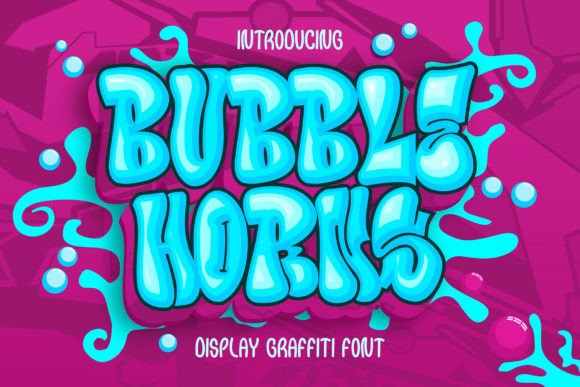 Bubble Horns Graffiti Font for Bold Web Design