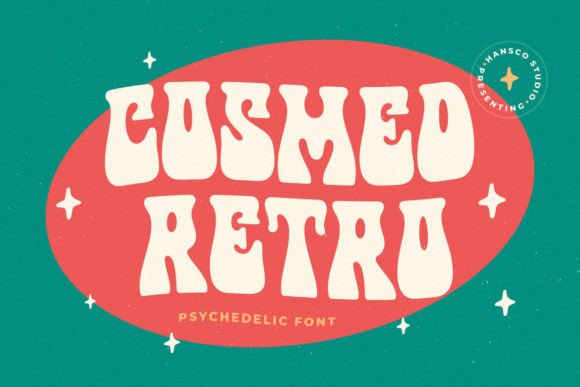 Cosmed Retro Font: A Display Typeface for Campaigns