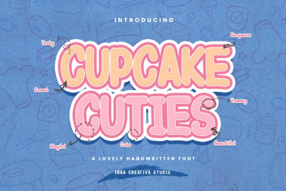 Cupcake Cuties Font: A Sweet Display Typeface for Editorial Design