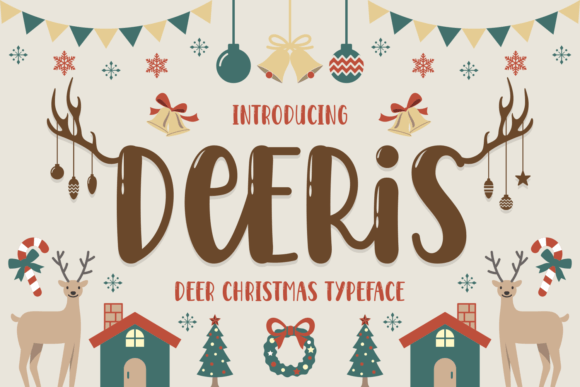Deeris Font: Festive Display Typography for Makers