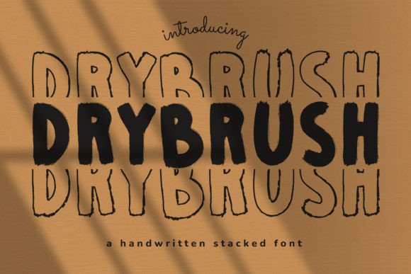 Drybrush Font: Elevate Handmade Products & Printables