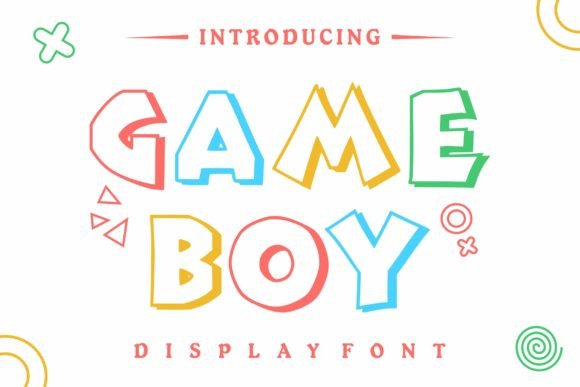 Game Boy Font: Playful Display Typeface for Crafts
