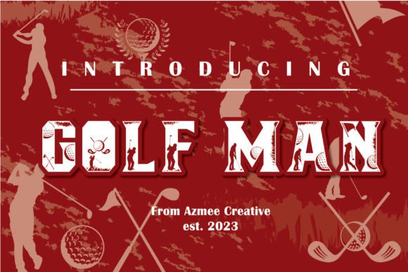 Golf Man Font: Playful Display Typography for Editorial Design