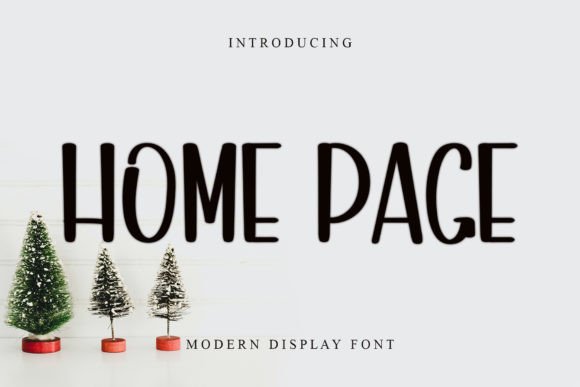 Home Page Font: Elegant Display Typography for Editorial Design