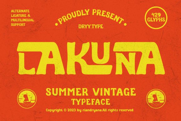 Lakuna Font: A Retro Typeface for Web Design