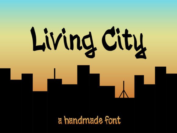 Living City Font: Urban Style for Handmade Labels