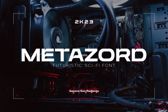 Metazord Font: A Futuristic Display Typeface for Editorial Design