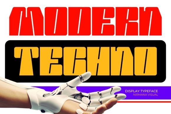 Modern Techno Font for Editorial Design