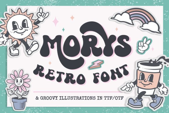 Morys Font: Retro Display Type for Handmade Products