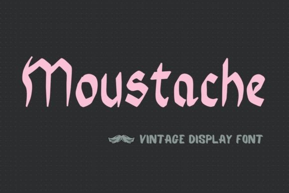 Moustache Font: Vintage Display Type for Small Business Branding