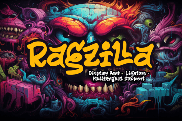 Ragzilla Font Review: Bold Graffiti Style for Brand Identity