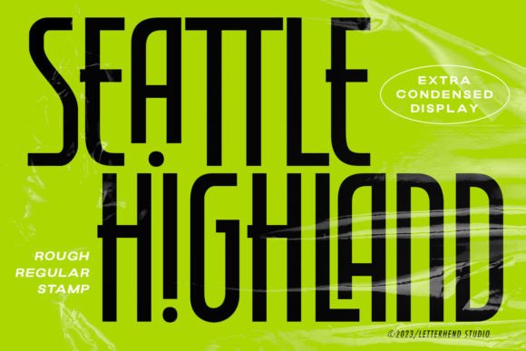 Seattle Highland Font: Modern Display Type for Makers