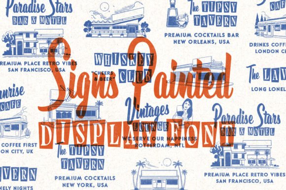 Signs Painted Font: A Vintage Typeface for Branding