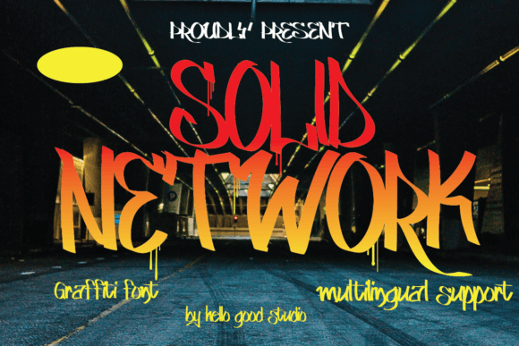 Solid Network Font: A Display Typeface for Bold Campaigns