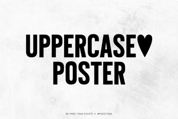 Uppercase Poster Font for Modern Web Design