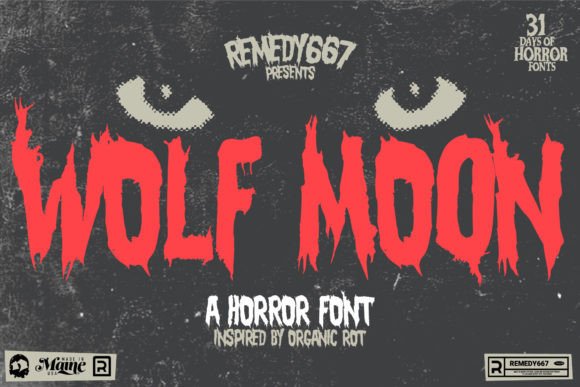 Wolf Moon Font: Gritty Display Type for Editorial Design
